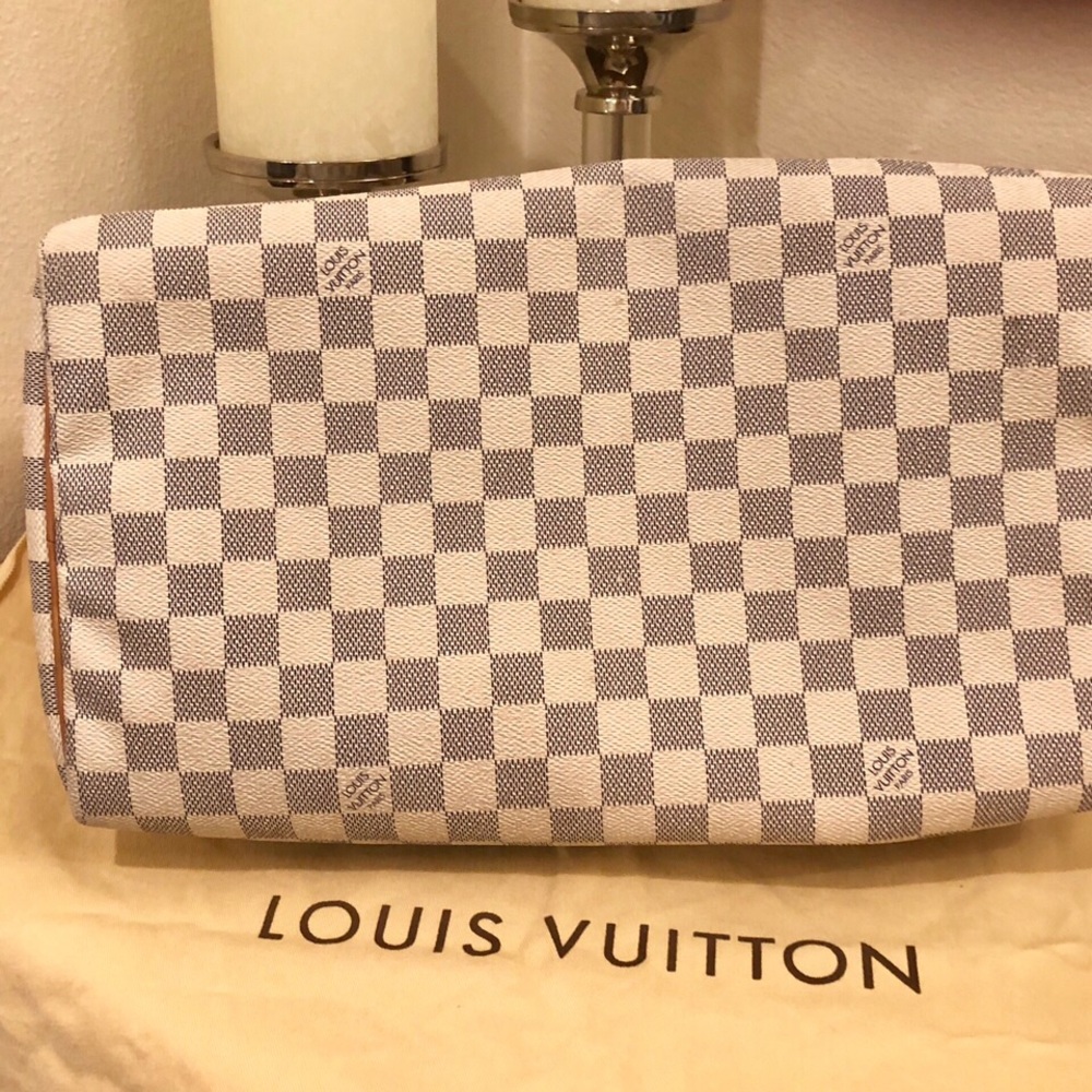Authentic Louis Vuitton Speedy Damier Azur - Picture 3 of 8